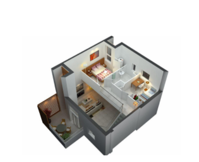 Rumah Minimalis 2 Lantai Dengan Ruang Tamu