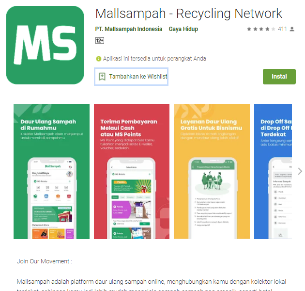 MallSampah Bank Sampah Model Digital